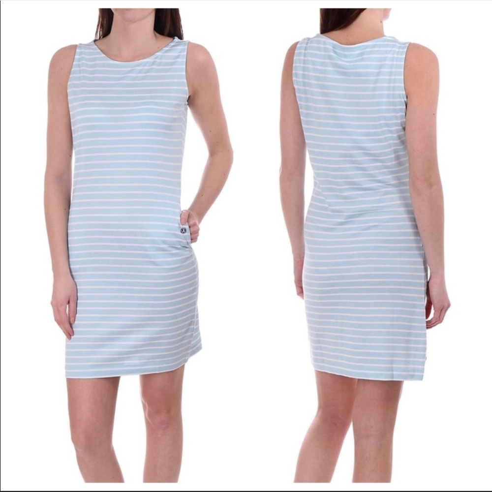 Barbour NWT Dalmore Dress Aqua Size 8 Pocket Tank - Picture 7 of 7